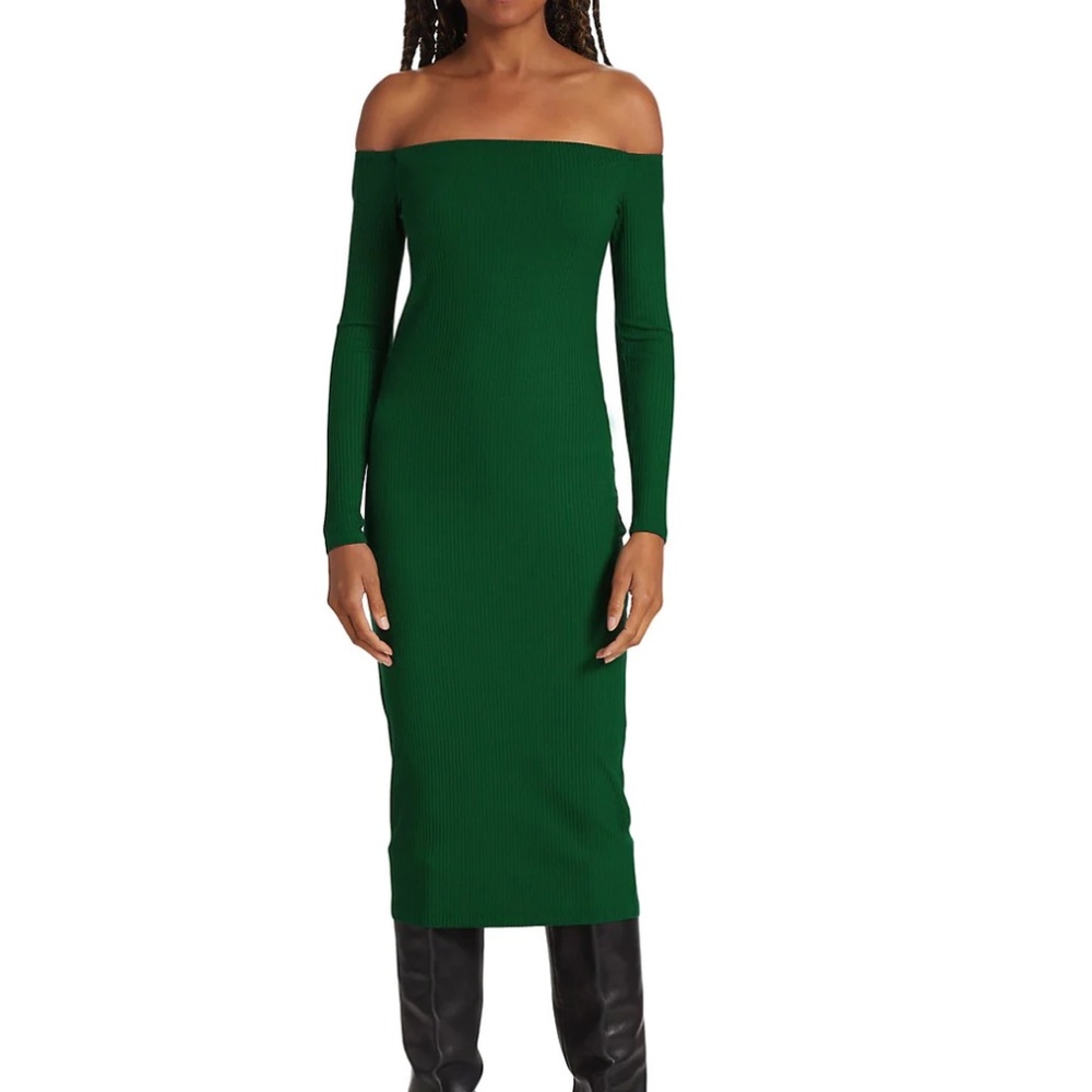 Enza Costa Ribbed Knit Midi Dress (NWT) - Picture 4 of 5